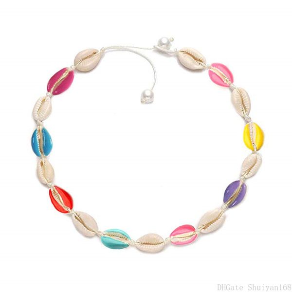 colorful pearl shell choker necklace rope chain bohemian natural collar seashell necklaces women summer beach party statement jewelry, Silver
colorful pearl shell choker necklace rope chain bohemian natural collar seashell necklaces women summer beach party statement jewelry, Silver