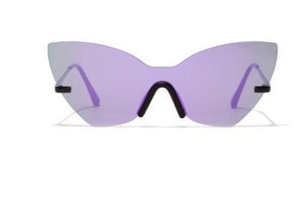 the latest european and american fashion personality cat's eye retro high-definition sunglasses women's rimless butterfly sunglass, White;black
the latest european and american fashion personality cat's eye retro high-definition sunglasses women's rimless butterfly sunglass, White;black