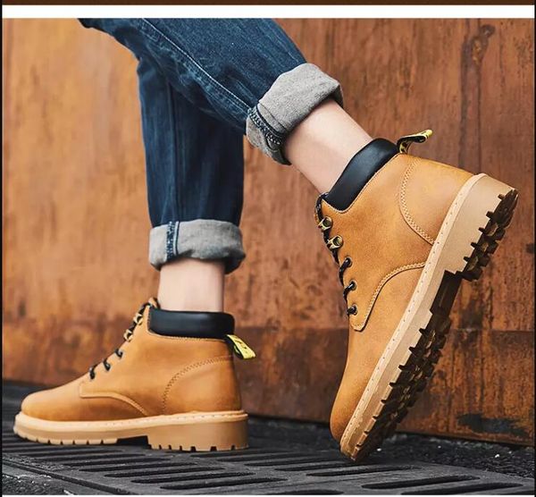 2019 new mens boots brown black khaki winter boots designer leather comfortable ankle martin boots outdoor sports shoes size 40-44
2019 new mens boots brown black khaki winter boots designer leather comfortable ankle martin boots outdoor sports shoes size 40-44