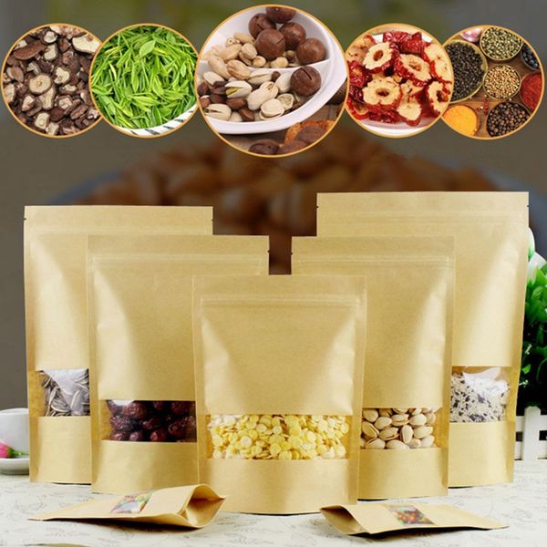 kraft paper bags 14 sizes food packaging with resealable zipper retail pack pouches retail packaging food storage
kraft paper bags 14 sizes food packaging with resealable zipper retail pack pouches retail packaging food storage