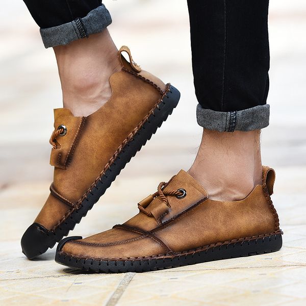 casual mens shoes fashion british style outdoor leather lace up footwear plus size 38-46 mens loafers breathable summer solid, Black
casual mens shoes fashion british style outdoor leather lace up footwear plus size 38-46 mens loafers breathable summer solid, Black