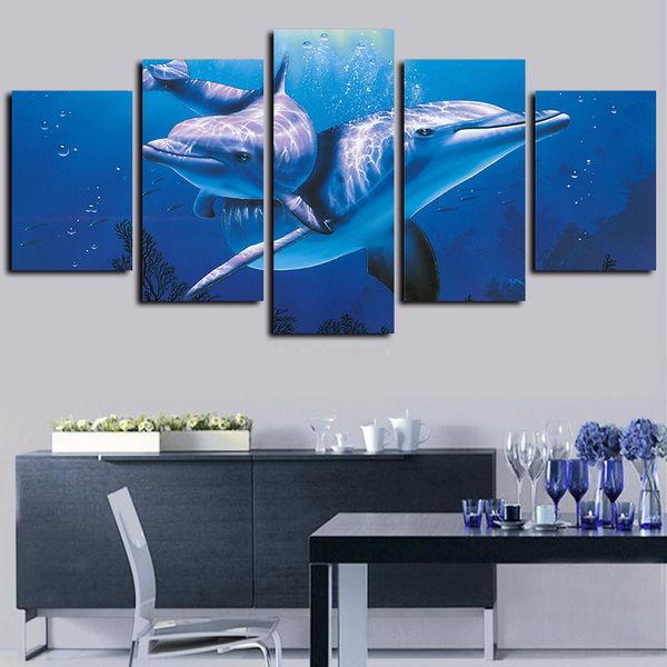 5 panels dolphins in the ocean landscape artworks giclee modern canvas wall art abstract picture poster wall decor
5 panels dolphins in the ocean landscape artworks giclee modern canvas wall art abstract picture poster wall decor