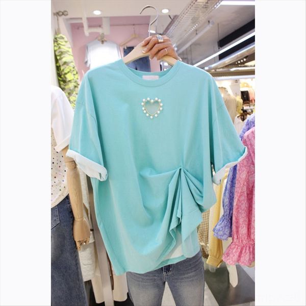 2020 all-match casual round collar hollowed-out peach heart beaded slim loose short-sleeved t-shirt female 2020 all-match casual round colla, White
2020 all-match casual round collar hollowed-out peach heart beaded slim loose short-sleeved t-shirt female 2020 all-match casual round colla, White