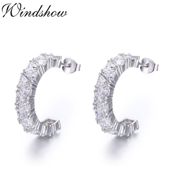 925 sterling silver triangle cz open hoop earrings for women luxury jewelry circles loop arose aretes srebrne kolczyki orecchini, Golden;silver
925 sterling silver triangle cz open hoop earrings for women luxury jewelry circles loop arose aretes srebrne kolczyki orecchini, Golden;silver