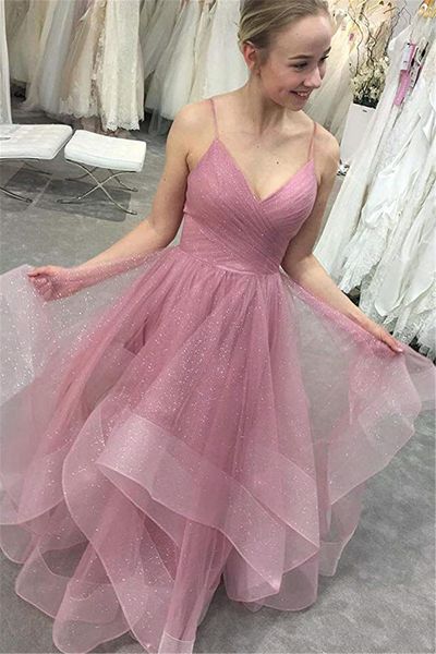 Long Romantic Formal Evening Party Dresses Prom Dress Long 2020 Spaghetti Straps Glitter Tulle Cocktail Gowns, Black;red
Long Romantic Formal Evening Party Dresses Prom Dress Long 2020 Spaghetti Straps Glitter Tulle Cocktail Gowns, Black;red