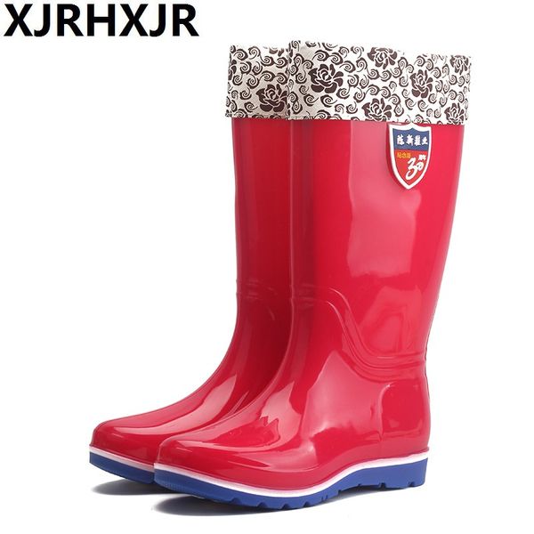 new ladies thicken waterproof rain boots female knee-high fashion women rubber rain boots girls shoes rainboots pvc shoes, Black
new ladies thicken waterproof rain boots female knee-high fashion women rubber rain boots girls shoes rainboots pvc shoes, Black