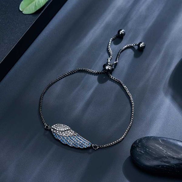 design feather wing bracelet for women fashion crystal bracelet birthday gift with chain adjust size, Golden;silver
design feather wing bracelet for women fashion crystal bracelet birthday gift with chain adjust size, Golden;silver