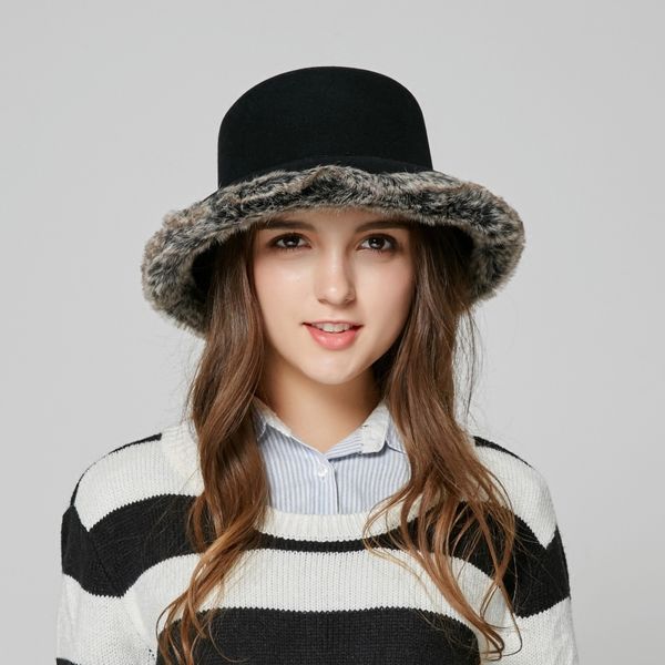 new fashion warm hat female british panama hat students wide brim woolen lady casual warm cap b-7913, Blue;gray
new fashion warm hat female british panama hat students wide brim woolen lady casual warm cap b-7913, Blue;gray