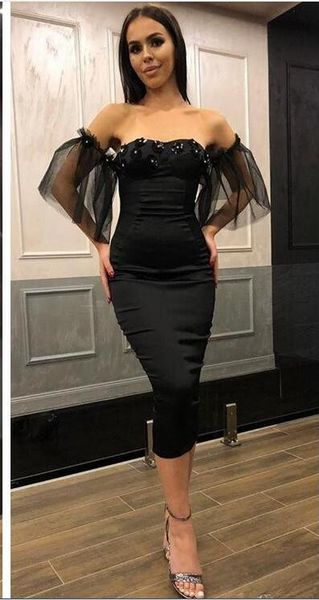 sweetheart sheath short slim cocktail dresses beaded formal special occasion prom party gowns customized plus size, Black
sweetheart sheath short slim cocktail dresses beaded formal special occasion prom party gowns customized plus size, Black