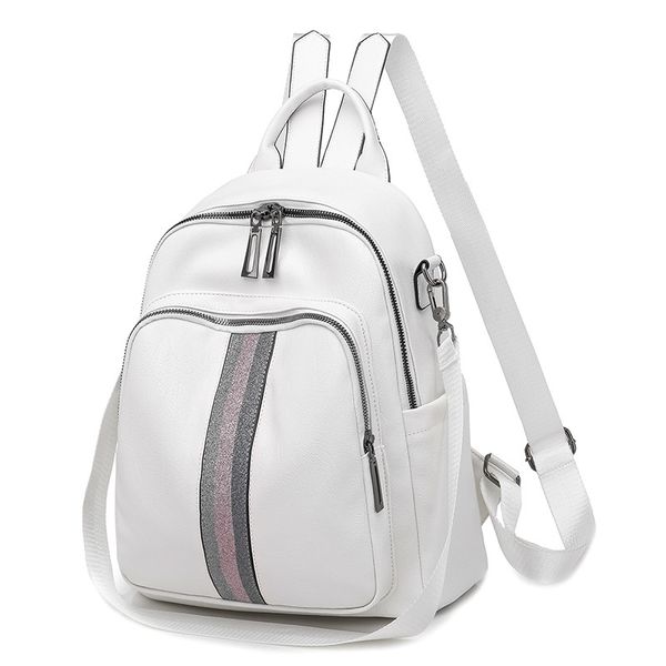 acelure solid color backpack casual fashion soft pu leather waterproof school bag college style young white student bags
acelure solid color backpack casual fashion soft pu leather waterproof school bag college style young white student bags