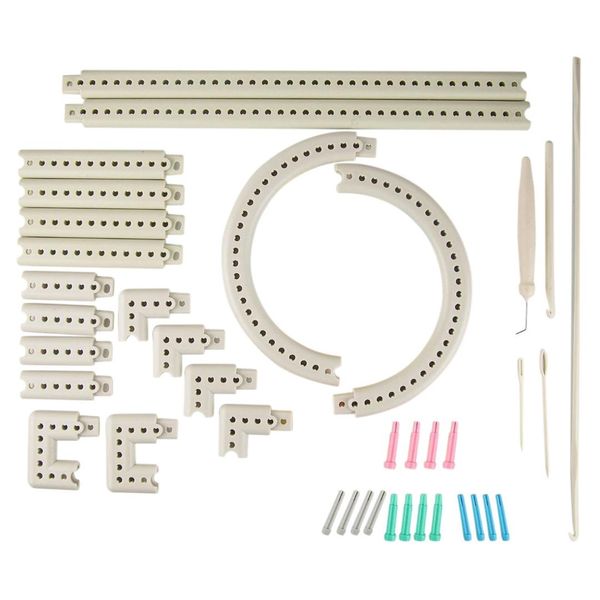 sewing notions & tools abkm multi-function craft yarn 5000-100 knitting board knit weave loom kit diy tool, Black
sewing notions & tools abkm multi-function craft yarn 5000-100 knitting board knit weave loom kit diy tool, Black
