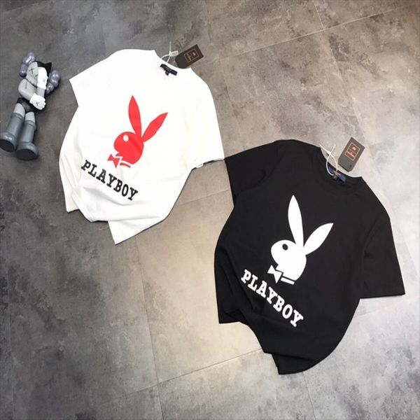 20 year boy rabbit letter printing loose casual t-shirt men and women couple short sleeve 8607, White
20 year boy rabbit letter printing loose casual t-shirt men and women couple short sleeve 8607, White