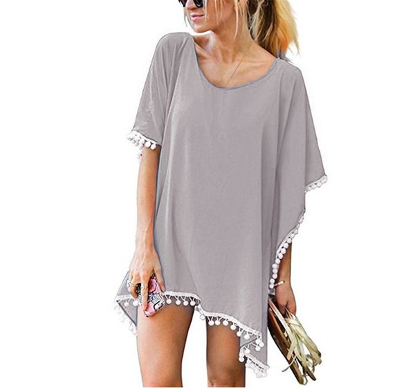 dhl beach summer covers mini dress perspective v-neck dresses swimsuit for women sleeve coverups cover up, Black;gray
dhl beach summer covers mini dress perspective v-neck dresses swimsuit for women sleeve coverups cover up, Black;gray