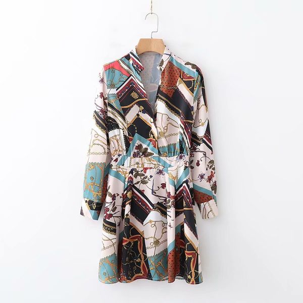 2019 women vintage chain print cloth patchwork mini dress female retro streetwear vestidos long sleeve chic femme dresses ds1393, Black;pink
2019 women vintage chain print cloth patchwork mini dress female retro streetwear vestidos long sleeve chic femme dresses ds1393, Black;pink