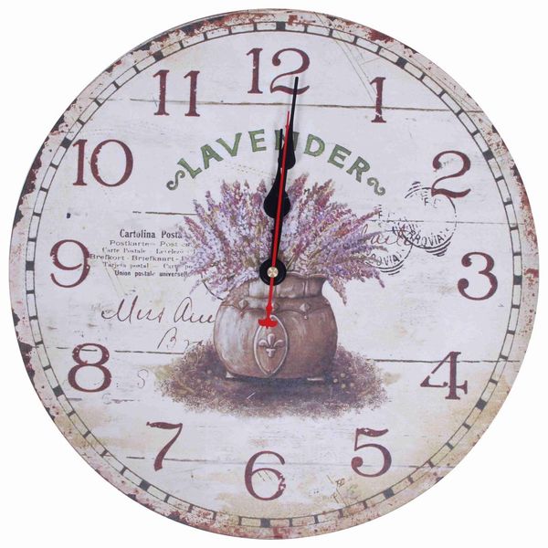 vintage antique style 34cm wall clock home bedroom kitchen quartz (pattern:lavender+pot
vintage antique style 34cm wall clock home bedroom kitchen quartz (pattern:lavender+pot