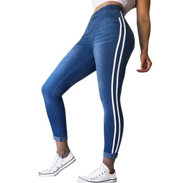 women casual stretch elastic high waistline loose denim sweet pencil sport pants hot, Black;white
women casual stretch elastic high waistline loose denim sweet pencil sport pants hot, Black;white