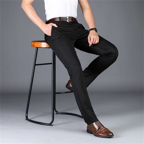 2019 men's fall winter plus velvet straight pants brand stretch casual pants, Black
2019 men's fall winter plus velvet straight pants brand stretch casual pants, Black