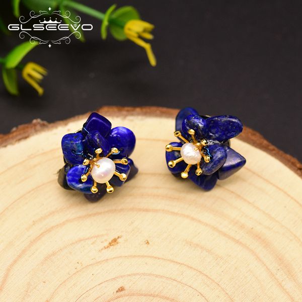 glseevo natural fresh water pearl stud earrings for women lapis lazuli stone flower earring for party silver 925 jewelry ge0616 t190626, Golden;silver
glseevo natural fresh water pearl stud earrings for women lapis lazuli stone flower earring for party silver 925 jewelry ge0616 t190626, Golden;silver
