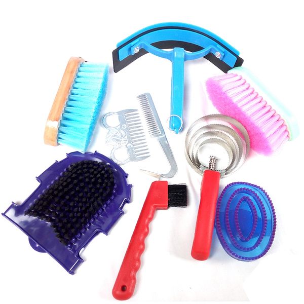 9pcs horse beauty tool set cleaning tool kit mane tail comb massage curry brush sweat scraper hoof pick curry comb scrubber comb
9pcs horse beauty tool set cleaning tool kit mane tail comb massage curry brush sweat scraper hoof pick curry comb scrubber comb