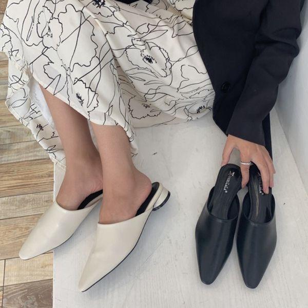 low loafers mules for women 2020 cover toe shoes slippers flat pantofle luxury slides new designer summer soft square hoof, Black
low loafers mules for women 2020 cover toe shoes slippers flat pantofle luxury slides new designer summer soft square hoof, Black