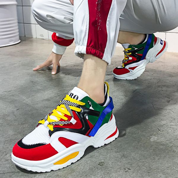 spring student couple women casual shoes leather dad platform chunky sneaker harajuku flat thick sole tenis wedge walking, Black
spring student couple women casual shoes leather dad platform chunky sneaker harajuku flat thick sole tenis wedge walking, Black