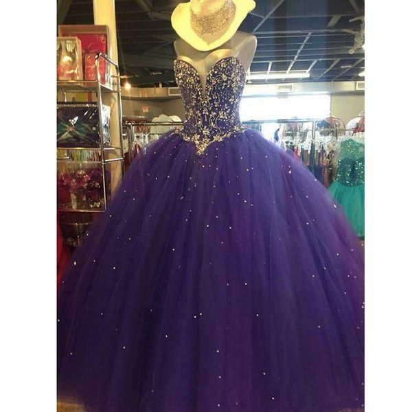 stunning purple ball gown quinceanera dresses sweetheart rhinestone corset pageant gown floor length girls sweet 15 dress, Blue;red
stunning purple ball gown quinceanera dresses sweetheart rhinestone corset pageant gown floor length girls sweet 15 dress, Blue;red
