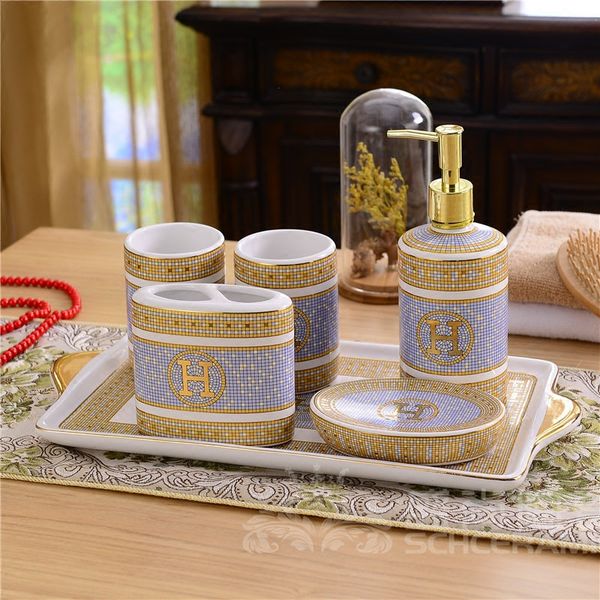 bathroom accessories set ceramic soap dispenser toothbrush holder gargle cup bathroom 6 pieces set with tray wedding gifts
bathroom accessories set ceramic soap dispenser toothbrush holder gargle cup bathroom 6 pieces set with tray wedding gifts