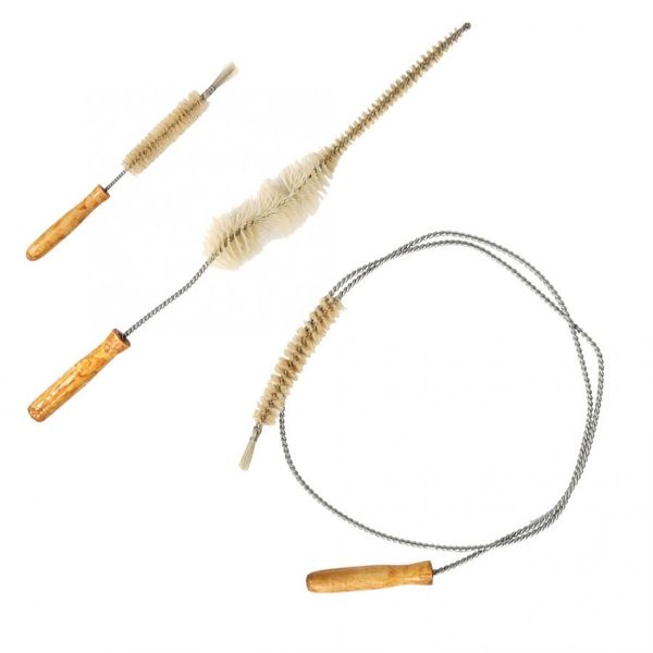 cow milking brush 3pcs wooden cleaning brush accessory set for cow milking collector machine milking machine accessory