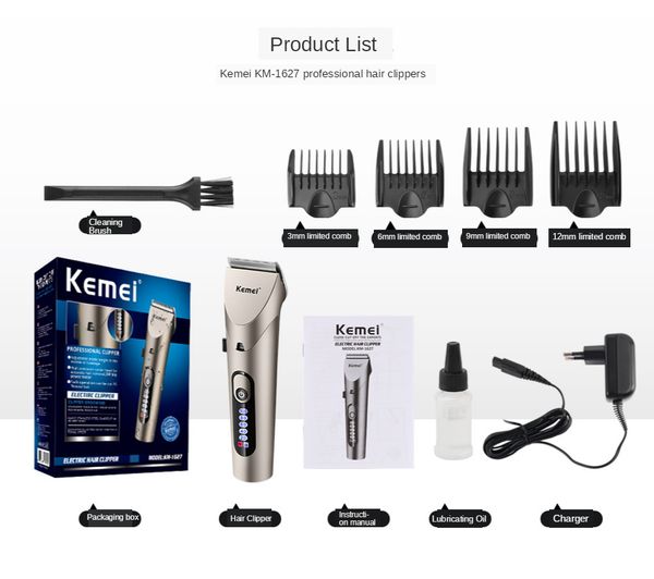 kemei km-1627 hair clipper razor cordless hair clipper cordless hair trimmer razor eu plug sweet07 jlign
kemei km-1627 hair clipper razor cordless hair clipper cordless hair trimmer razor eu plug sweet07 jlign