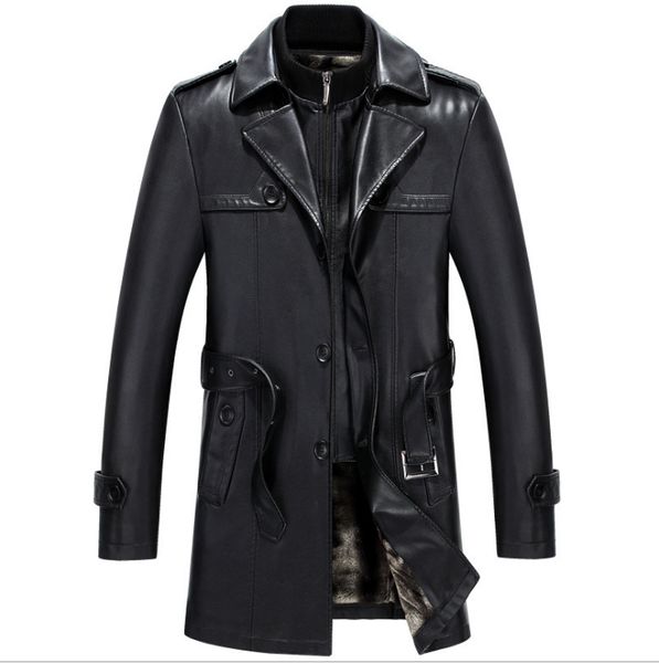 men clothing 2019 sheep skin genuine leather men jacket leather coat long business windbreaker men's long fur coat, Black
men clothing 2019 sheep skin genuine leather men jacket leather coat long business windbreaker men's long fur coat, Black