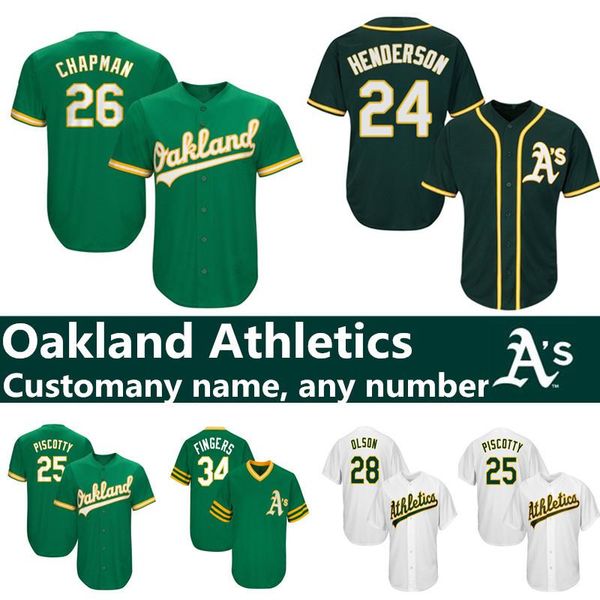 Custom Oakland jerseys 26 Matt Chapman 24 Rickey Henderson 33 Jose Canseco 2 Khris Davis 28 Matt Olson Semien Fingers Powell Triggs McGwire
Custom Oakland jerseys 26 Matt Chapman 24 Rickey Henderson 33 Jose Canseco 2 Khris Davis 28 Matt Olson Semien Fingers Powell Triggs McGwire