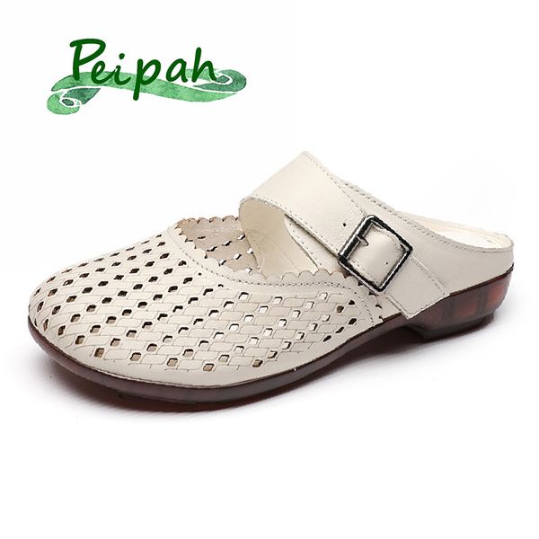 peipah 2020 design genuine leather wrap toes slippers women's buckle flat with shoes woman retro casual outside slides, Black
peipah 2020 design genuine leather wrap toes slippers women's buckle flat with shoes woman retro casual outside slides, Black