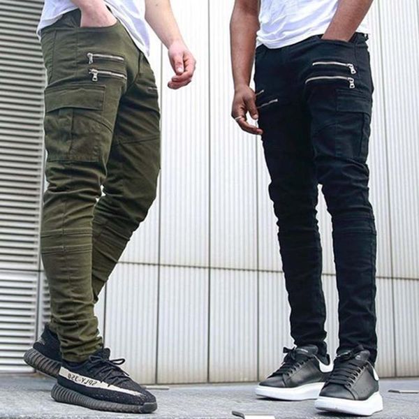men's solid slim pants 2020 fashion new multi-pocket plus size overalls pants male casual sport fitness joggers trousers, Black
men's solid slim pants 2020 fashion new multi-pocket plus size overalls pants male casual sport fitness joggers trousers, Black