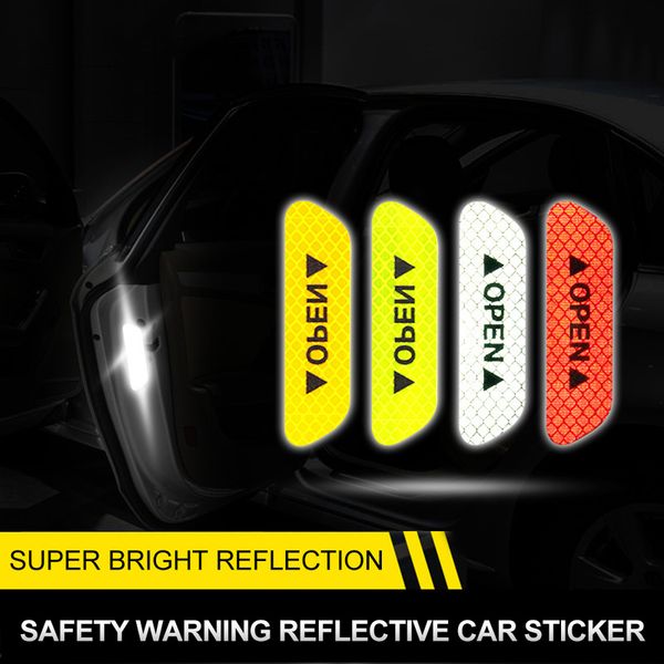 4pcs/set universal car reflective warning sticker door opening stickers dropshipping practical auto safety reflective strip
4pcs/set universal car reflective warning sticker door opening stickers dropshipping practical auto safety reflective strip