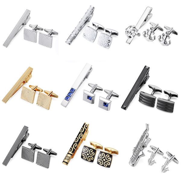 dy the high-end brand men's shirts and tie gold silver anchor sax carved black striped tie clip cufflinks set ing, Silver;golden
dy the high-end brand men's shirts and tie gold silver anchor sax carved black striped tie clip cufflinks set ing, Silver;golden