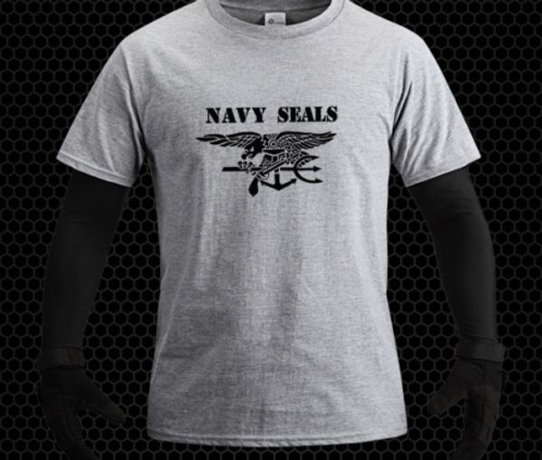 us navy seal eagle anchor trident tactics short sleeve t-shirt cotton souvenir edition physical training clothing, White;black
us navy seal eagle anchor trident tactics short sleeve t-shirt cotton souvenir edition physical training clothing, White;black