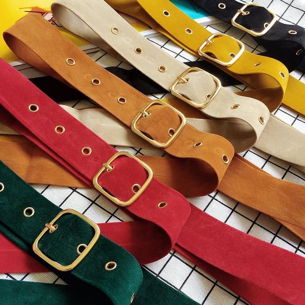 retro velvet women belt for jeans dress fashion square buckle belt solid color simple female slim decoration, Black;brown 
retro velvet women belt for jeans dress fashion square buckle belt solid color simple female slim decoration, Black;brown