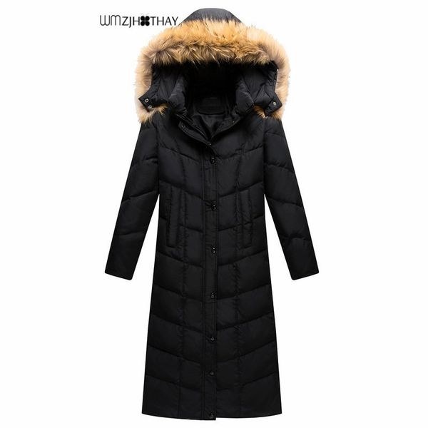 x-long 4xl leisure down jackets fashion winter women warm hooded coat temperament slim thicken big fur collar female outerwear, Black
x-long 4xl leisure down jackets fashion winter women warm hooded coat temperament slim thicken big fur collar female outerwear, Black