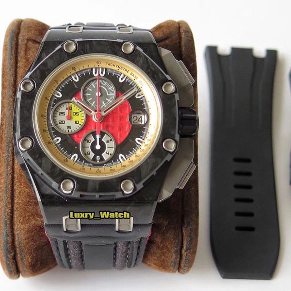jff v3 limited edition 26290 luxry watch carbon fibre bezel cal.3126 chronograph automatic black steel case rubber strap sport mens watches, Slivery;brown
jff v3 limited edition 26290 luxry watch carbon fibre bezel cal.3126 chronograph automatic black steel case rubber strap sport mens watches, Slivery;brown