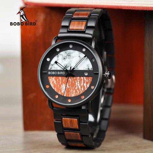 bobo bird zegarki militarne men wood watch metal quartz watch with date display male relogios masculino, Slivery;brown
bobo bird zegarki militarne men wood watch metal quartz watch with date display male relogios masculino, Slivery;brown