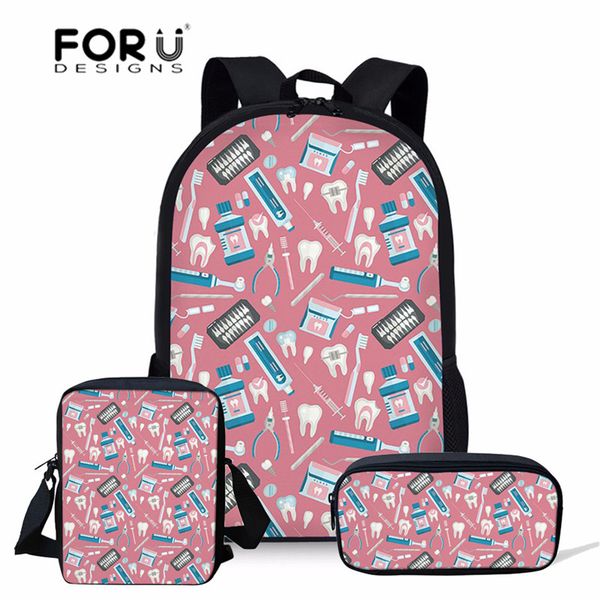 forudesigns dentist teeth printing nurse children's school backpack 3 pcs 16 inch school bags for girls teenagers kids bags new
forudesigns dentist teeth printing nurse children's school backpack 3 pcs 16 inch school bags for girls teenagers kids bags new