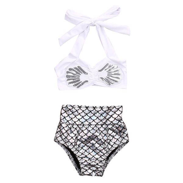 2020 brand new lovely baby girls mermaid princess bathing bikini 2pcs set swimwear swimsuit summer suit set, White
2020 brand new lovely baby girls mermaid princess bathing bikini 2pcs set swimwear swimsuit summer suit set, White