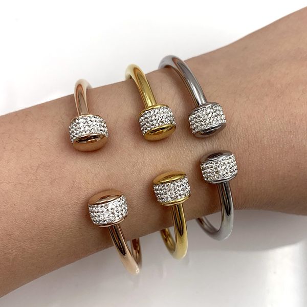 mavis hare three layer crystal ball stainless steel love cuff bangle woman bracelet as fashion lady gift, Black
mavis hare three layer crystal ball stainless steel love cuff bangle woman bracelet as fashion lady gift, Black