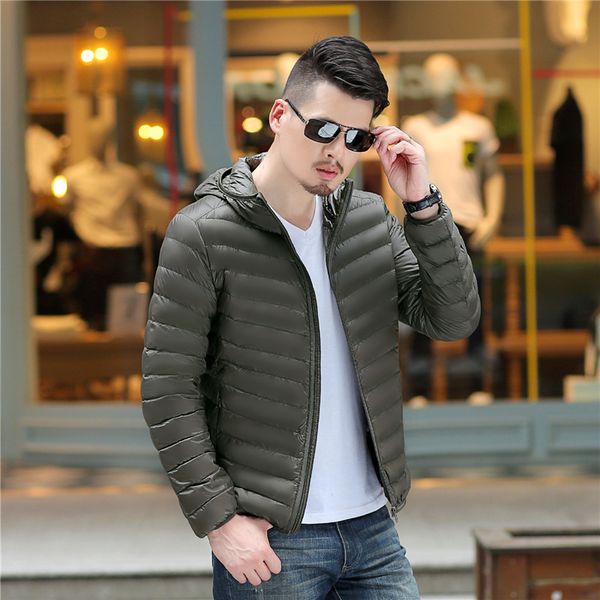 men's down & parkas fashionable portable thin coat solid color hooded casual jacket male winter clothing plus size, Black
men's down & parkas fashionable portable thin coat solid color hooded casual jacket male winter clothing plus size, Black