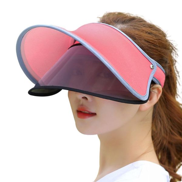 women summer silk open double visor sun hat clip-on adjustable wide brim anti-uv cycling outdoor beach baseball cap, Blue;gray
women summer silk open double visor sun hat clip-on adjustable wide brim anti-uv cycling outdoor beach baseball cap, Blue;gray