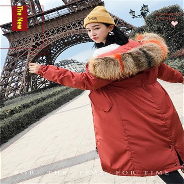 2019 new winter down cotton large size long loose warm fur collar hooded fashion korean women's down jacket cotton jacket coat, Black
2019 new winter down cotton large size long loose warm fur collar hooded fashion korean women's down jacket cotton jacket coat, Black