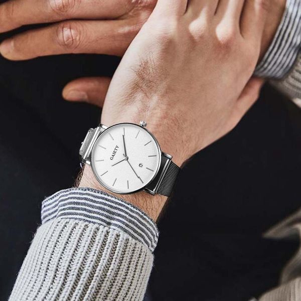 business simple casual calendar net with strap men's watch quartz fashion alloy band luxury black dial clock montre homme, Slivery;brown
business simple casual calendar net with strap men's watch quartz fashion alloy band luxury black dial clock montre homme, Slivery;brown