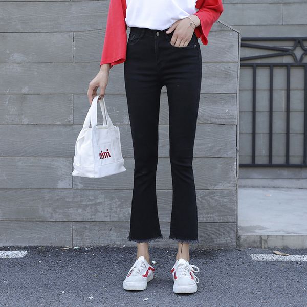 streetwear skinny fashion boyfriend jeans for women spring vintage high waist wide leg frayed denim flare pants plus size, Blue
streetwear skinny fashion boyfriend jeans for women spring vintage high waist wide leg frayed denim flare pants plus size, Blue