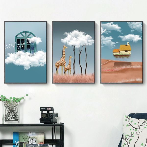 poster clouds windows house grassland fun cartoon canvas painting wall art picture print for children's rooms home decoration
poster clouds windows house grassland fun cartoon canvas painting wall art picture print for children's rooms home decoration