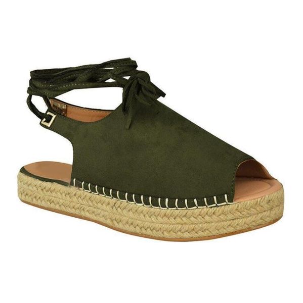 2019 new summer work shoes women slingback sandals female straw fish mouth open toe flat casual ankle cross strap rome sandals lady, Black
